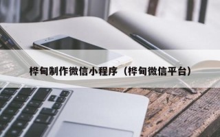 韶关桦甸制作微信小程序（桦甸微信平台）